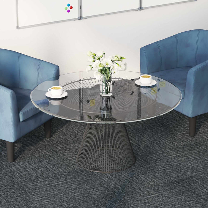 Placă de carpetă Gri Cer 50 x 50 cm 4 pcs PP și bitum - WALTI WALTI