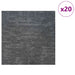Placă de carpetă Gri Cer 50 x 50 cm 20 pcs PP și bitum - WALTI WALTI