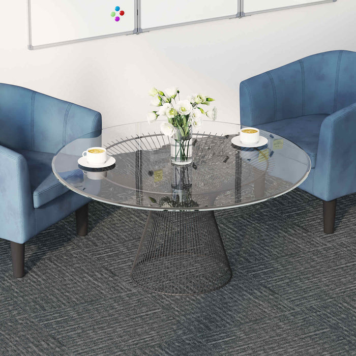 Placă de carpetă Gri Beton 50 x 50 cm 4 pcs PP și bitum - WALTI WALTI