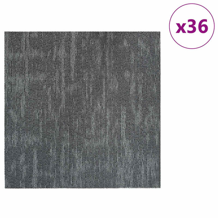 Placă de carpetă Gri Beton 50 x 50 cm 36 pcs PP și bitum - WALTI WALTI