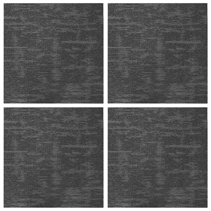 Placă de carpetă Gri cărbune 50 x 50 cm 4 pcs PP și bitum - WALTI WALTI