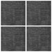Placă de carpetă Gri cărbune 50 x 50 cm 4 pcs PP și bitum - WALTI WALTI