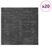 Placă de carpetă Gri cărbune 50 x 50 cm 20 pcs PP și bitum - WALTI WALTI