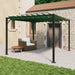 Gazebo cu acoperiș mobil Verde 3 x 3 x 2,14 m - WALTI WALTI