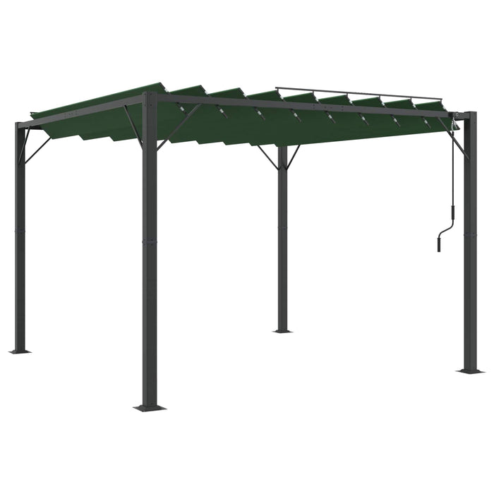 Gazebo cu acoperiș mobil Verde 3 x 3 x 2,14 m - WALTI WALTI