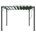 Gazebo cu acoperiș mobil Verde 3 x 3 x 2,14 m - WALTI WALTI