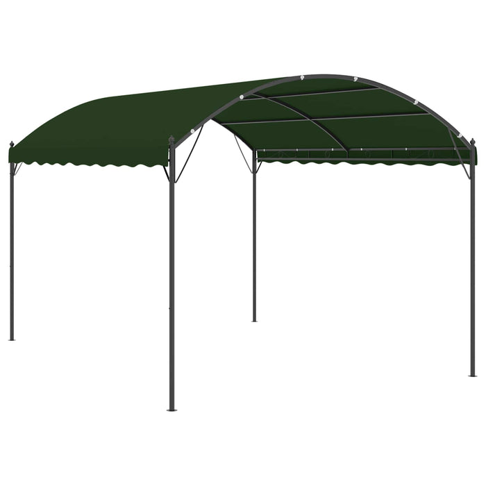 Foișor 4 x 3 x 2,6 m Verde Poliester și oțel - WALTI WALTI