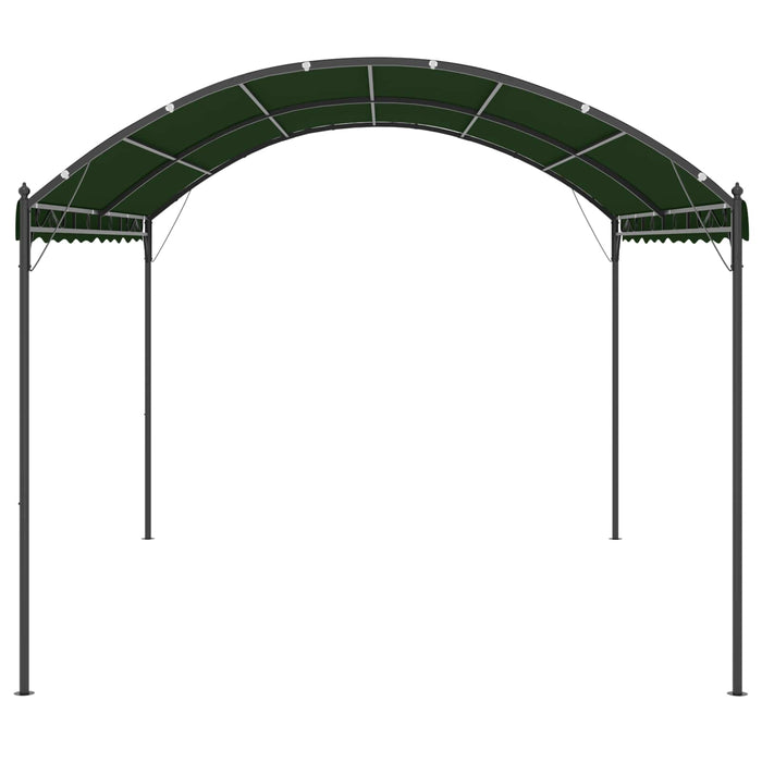 Foișor 4 x 3 x 2,6 m Verde Poliester și oțel - WALTI WALTI