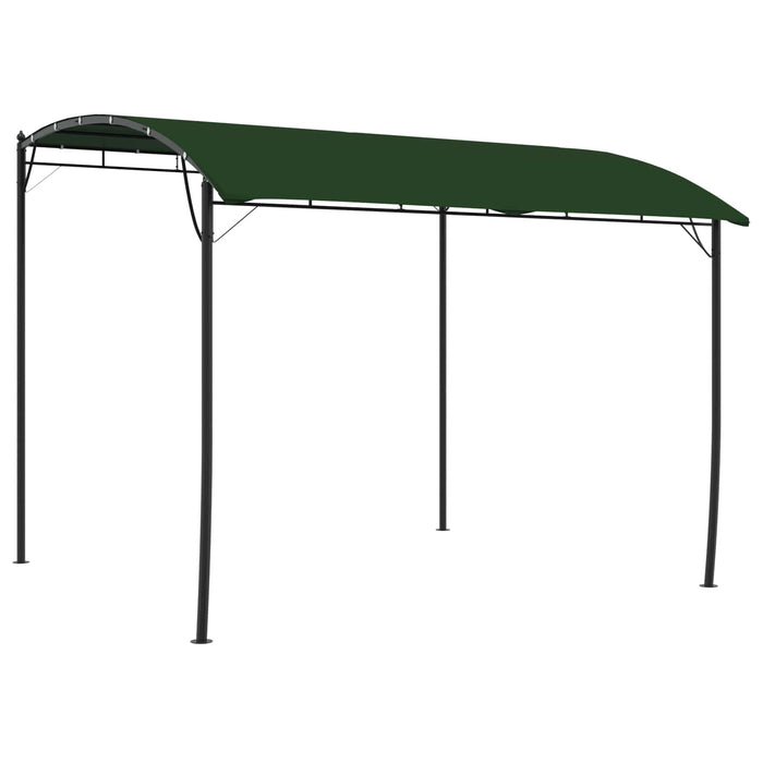 Foișor 3 x 3 x 2,55 m Verde Țesătură și Aluminiu 180 - WALTI WALTI