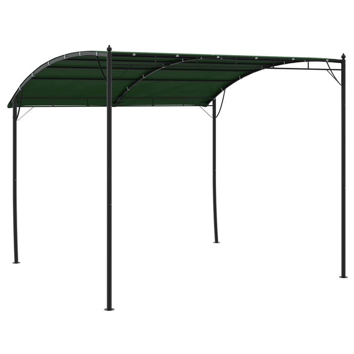 Foișor 3 x 3 x 2,55 m Verde Țesătură și Aluminiu 180 - WALTI WALTI