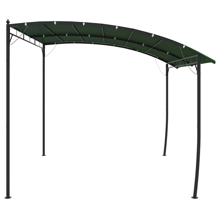 Foișor 3 x 3 x 2,55 m Verde Țesătură și Aluminiu 180 - WALTI WALTI
