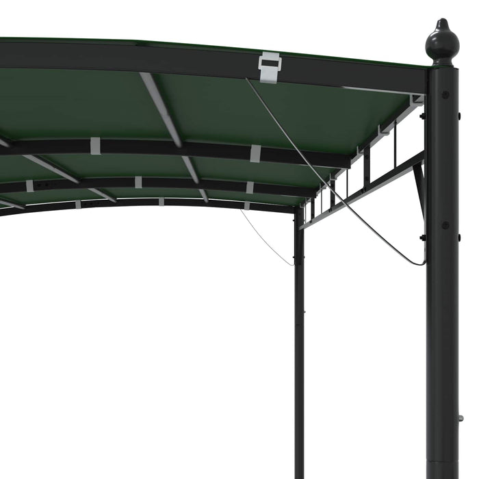 Foișor 4 x 3 x 2,55 m Verde Țesătură și Aluminiu 180 - WALTI WALTI