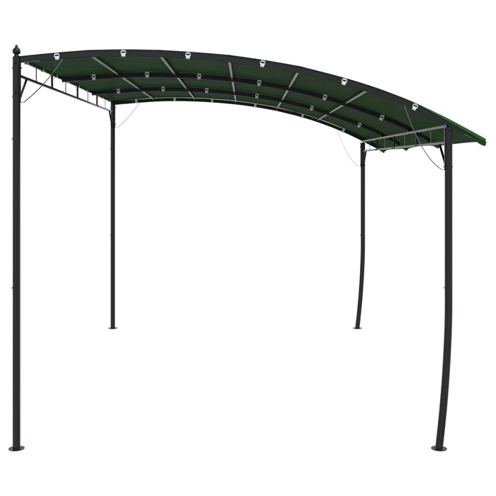 Foișor 4 x 3 x 2,55 m Verde Țesătură și Aluminiu 180 - WALTI WALTI