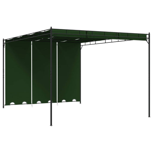 Foișor 4 x 3 x 2,3 m Verde Poliester și oțel - WALTI WALTI