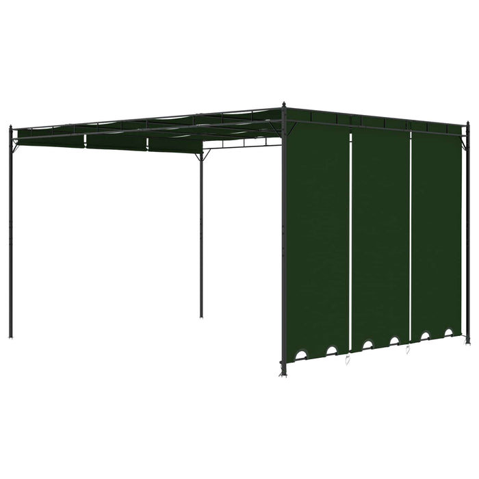 Foișor 4 x 3 x 2,3 m Verde Poliester și oțel - WALTI WALTI