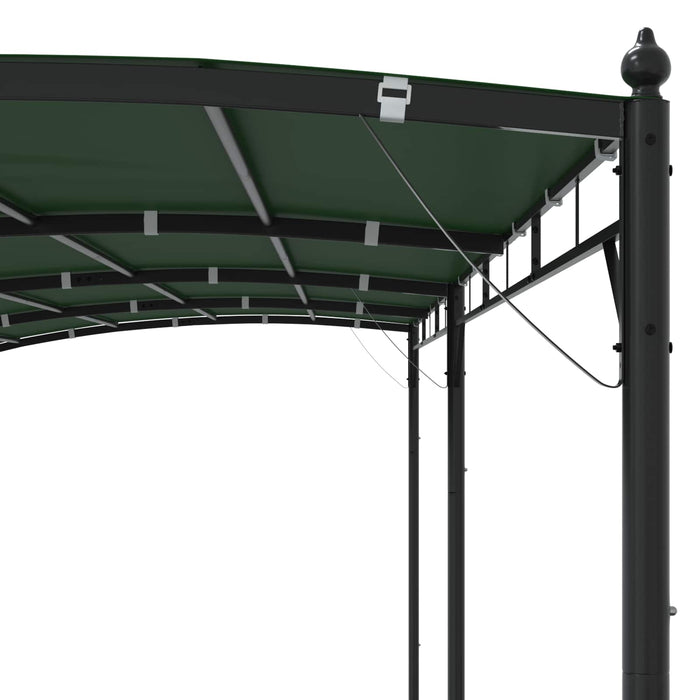 Foișor 6 x 3 x 2,55 m Verde Țesătură și Aluminiu 180 - WALTI WALTI