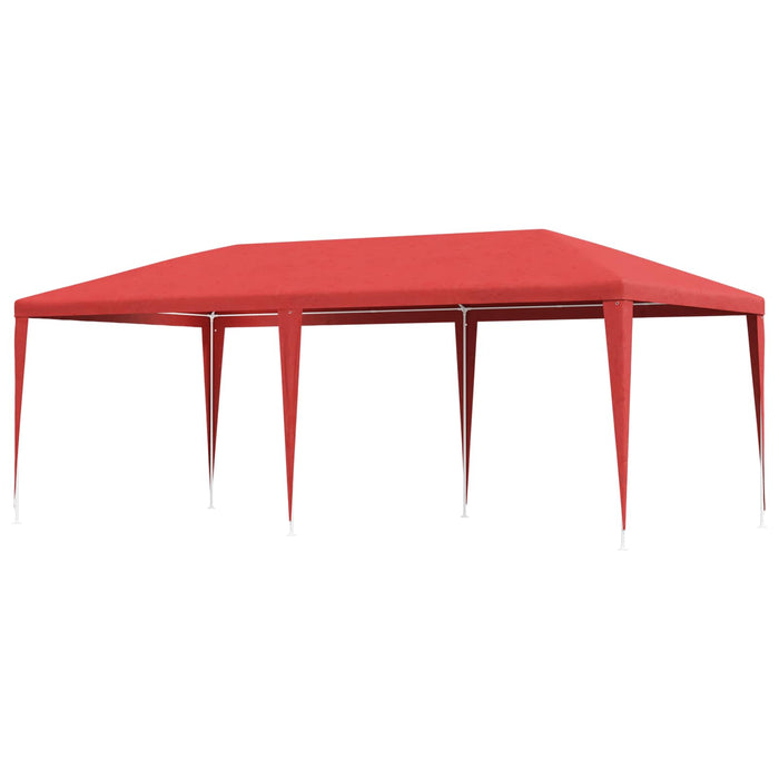 Cort pentru Petreceri Roșu 600 x 300 x 255 cm PE și oțel - WALTI WALTI