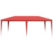 Cort pentru Petreceri Roșu 600 x 300 x 255 cm PE și oțel - WALTI WALTI