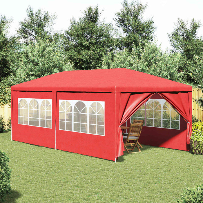 Cort pentru Petreceri Roșu 600 x 300 x 255 cm PE și oțel - WALTI WALTI