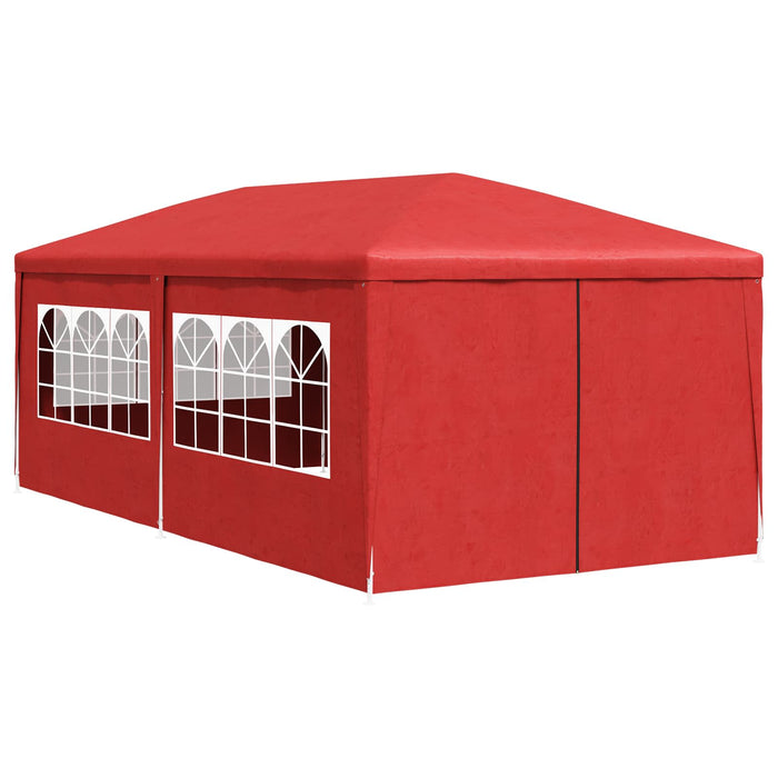 Cort pentru Petreceri Roșu 600 x 300 x 255 cm PE și oțel - WALTI WALTI