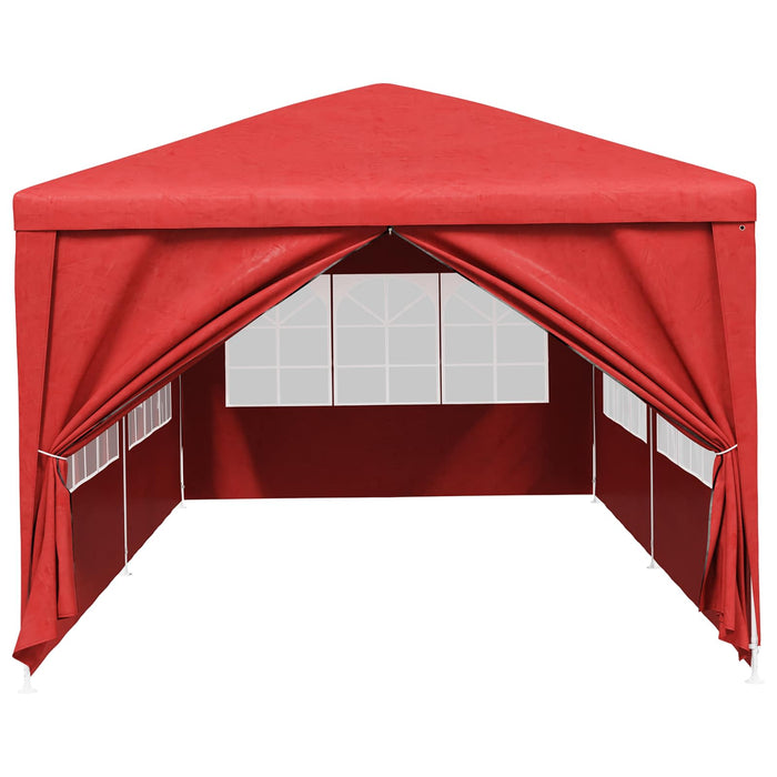 Cort pentru Petreceri Roșu 600 x 300 x 255 cm PE și oțel - WALTI WALTI
