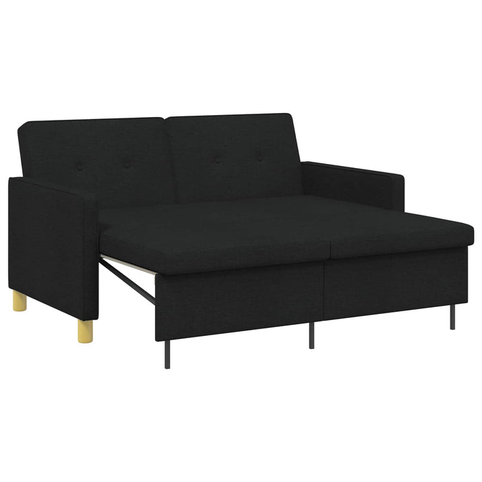 Canapea extensibilă Negru Țesătură - WALTI WALTI