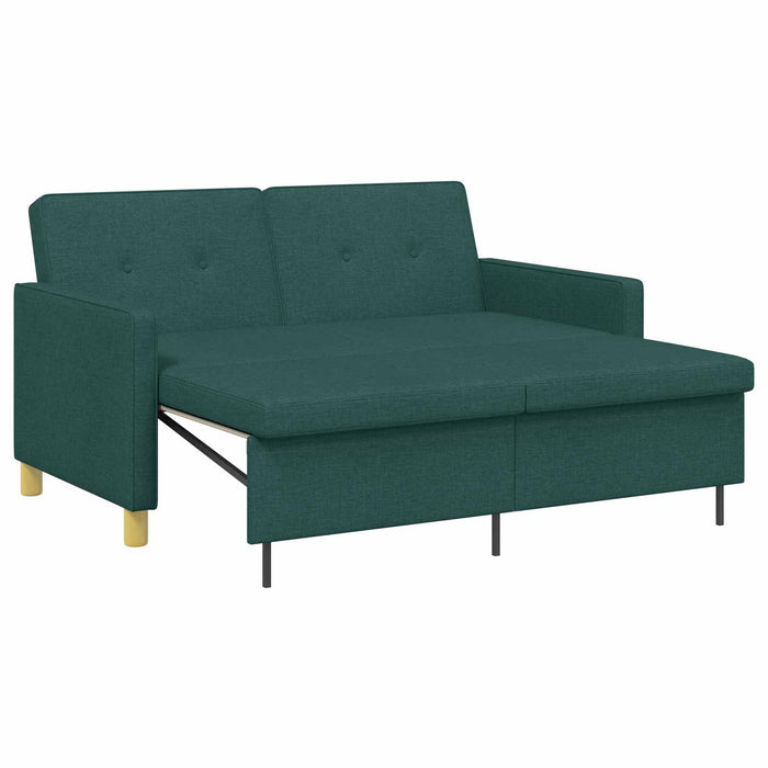 Canapea extensibilă Verde închis Țesătură - WALTI WALTI