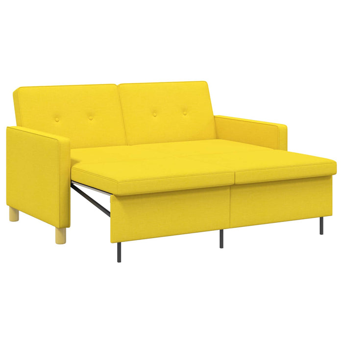 Canapea extensibilă Galben Deschis Țesătură - WALTI WALTI