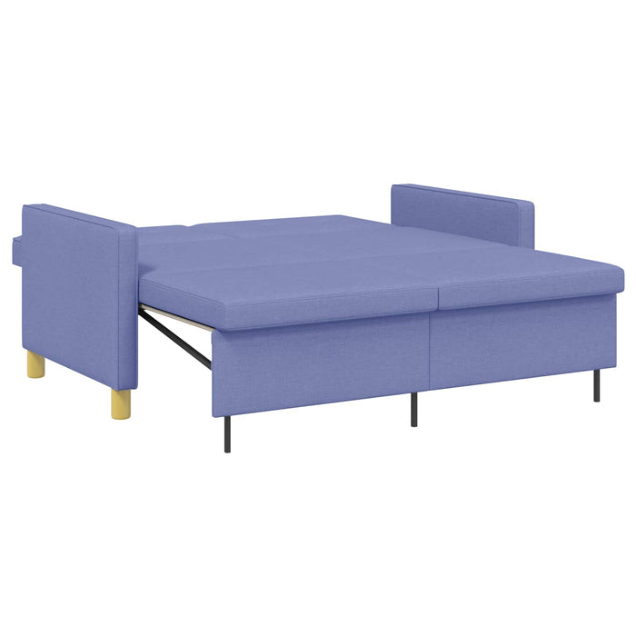 Canapea extensibilă Albastru Jeans Țesătură - WALTI WALTI
