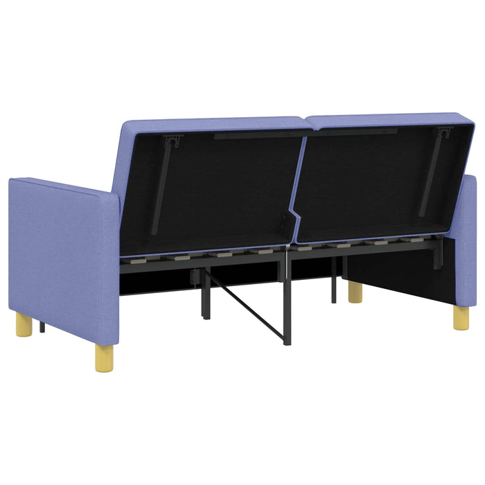 Canapea extensibilă Albastru Jeans Țesătură - WALTI WALTI