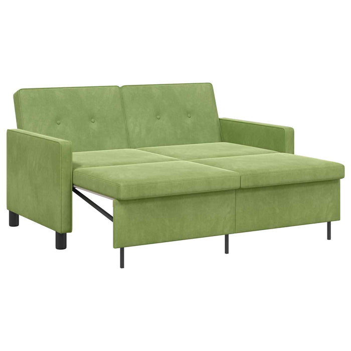 Pat canapea Verde deschis Țesătură - WALTI WALTI