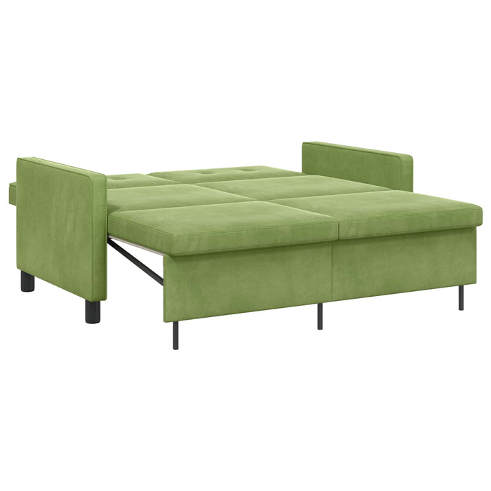 Pat canapea Verde deschis Țesătură - WALTI WALTI