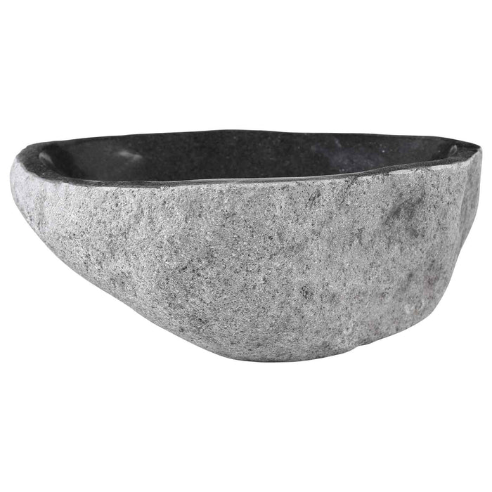 Chiuvetă Oval Gri (32-37) x (27-30) x 12 cm Pietriș de Râu WALTI