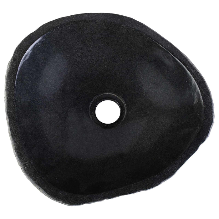Chiuvetă Oval Gri (32-37) x (27-30) x 12 cm Pietriș de Râu WALTI