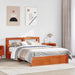 Cadru de pat cu headboard Maroniu cerat Lemn de pin masiv - WALTI WALTI