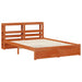 Cadru de pat cu headboard Maroniu cerat Lemn de pin masiv - WALTI WALTI