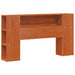 Cadru de pat cu tablie de depozitare Maroniu cerat 140 x 190 cm - WALTI WALTI