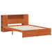 Cadru de pat cu tablie de depozitare Maroniu cerat 140 x 190 cm - WALTI WALTI