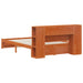Cadru de pat cu tablie de depozitare Maroniu cerat 140 x 190 cm - WALTI WALTI
