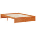 Cadru de pat cu tablie de depozitare Maro Ceară 140 x 190 cm - WALTI WALTI