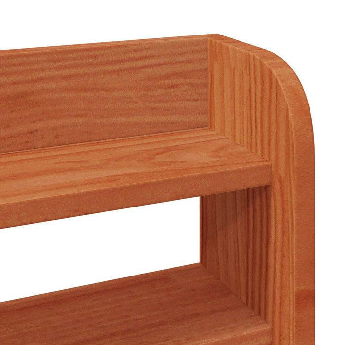Cadru de pat cu headboard Maroniu cerat Lemn de pin masiv - WALTI WALTI