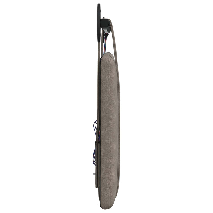 Tăblie de pat suspendată Cu lumină LED Gri PU antic - WALTI WALTI