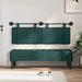 Tăblie de pat suspendată Cu lumină LED Verde închis Țesătură - WALTI WALTI