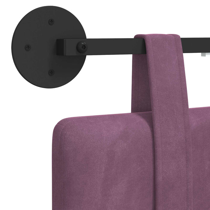 Tăblie de pat suspendată Cu lumină LED Violet Catifea - WALTI WALTI