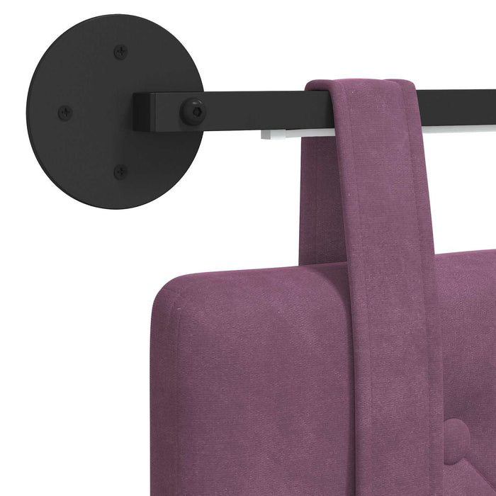 Tăblie de pat suspendată Cu lumină LED Violet Catifea - WALTI WALTI