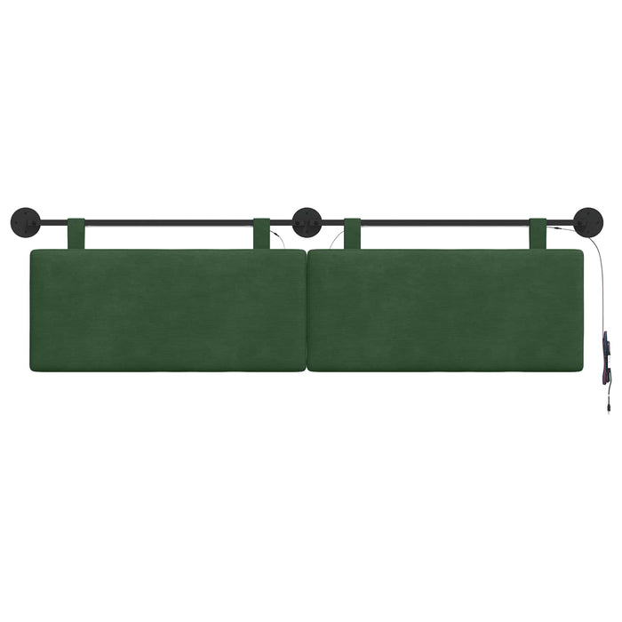 Tăblie de pat suspendată Verde Junglă Țesătură din corduroy - WALTI WALTI