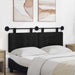 Tăblie de pat suspendată Cu lumină LED Negru Țesătură - WALTI WALTI
