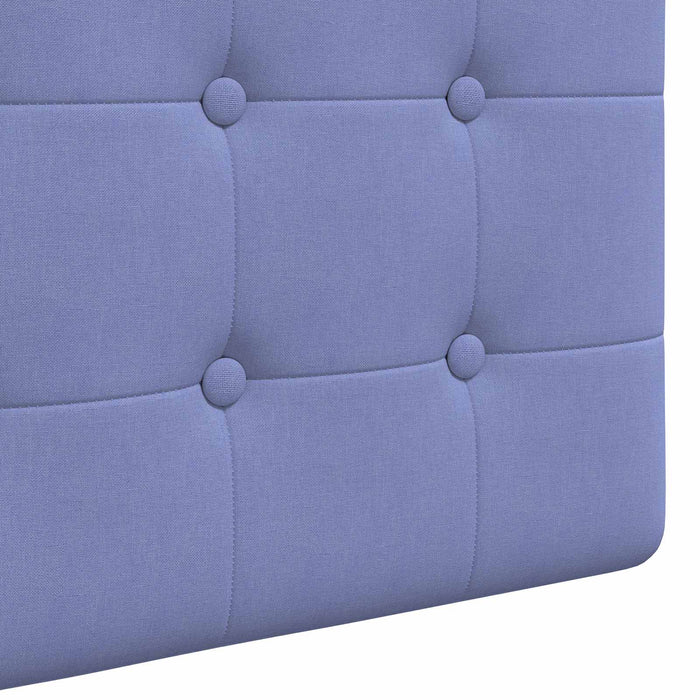 Tăblie de pat suspendată Cu lumină LED Albastru Jeans Țesătură - WALTI WALTI