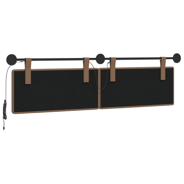 Tăblie de pat suspendată Cappuccino Piele artificială - WALTI WALTI