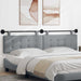 Tăblie de pat suspendată Cu lumină LED Gri deschis Țesătură - WALTI WALTI